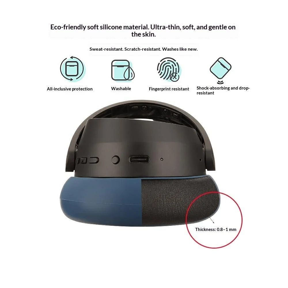 2Pcs for Sennheiser ACCENTUM Plus / ACCENTUM Headphone Earpad Silicone Covers Ultra-Thin Protective Cases - Dark Blue - 4