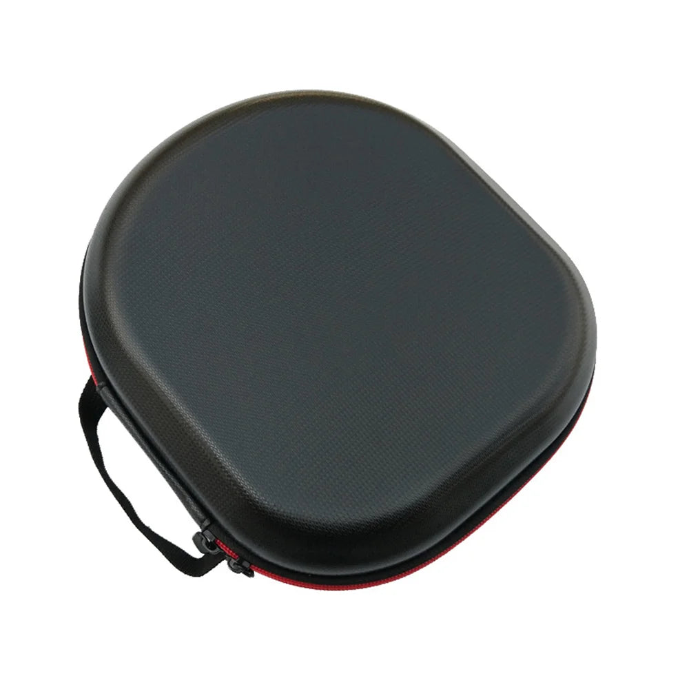 For Sennheiser ACCENTUM Plus Hard Storage Case Shockproof EVA Protective Headphone Bag - Leather Style/Black - 7