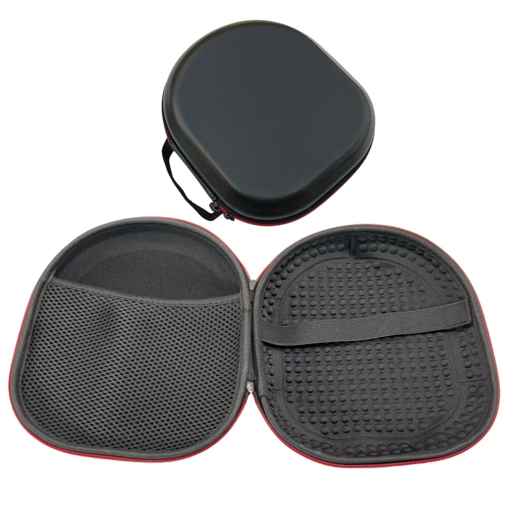 Carrying Case for SteelSeries Arctis Nova 1/3/5/7/Pro Headphone Shockproof EVA Hard Shell Storage Bag - Leather Style/ Black - 1