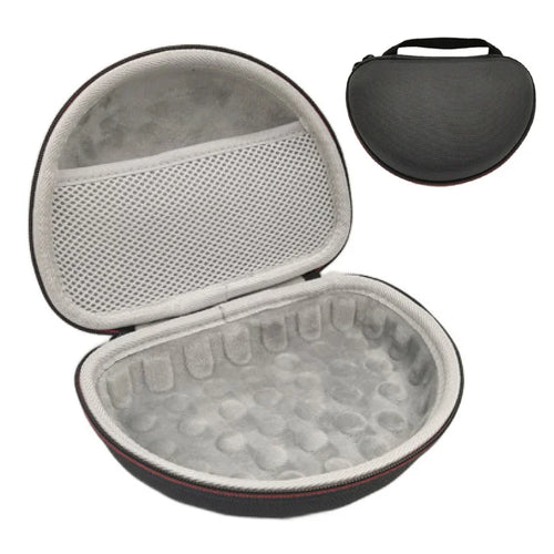For JBL Live 400BT/460NC/Tune 670NC/520BT Headphone Case Shockproof Oxford Fabric Storage Pouch - Black+Grey Lining - 1