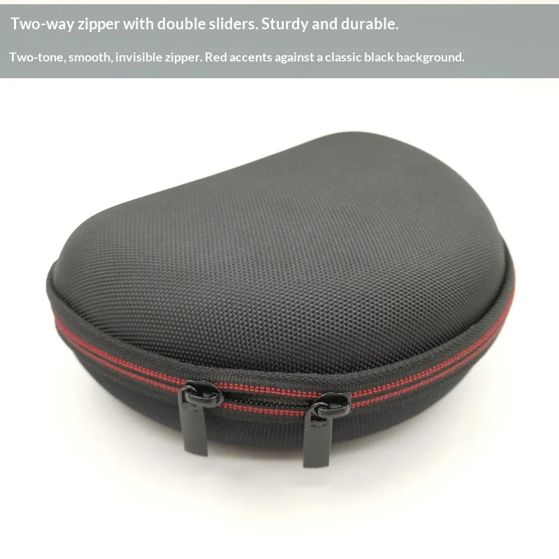 Hard Storage Case for JBL JR310BT/Tune 600BTNC/660NC/500 Shockproof Headphone Carrying Case - Black+Grey Lining - 7