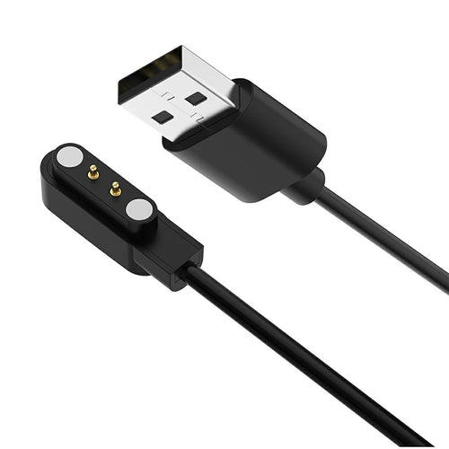 1.2m Universal Smart Watch Charging Cable Portable Magnetic Charge Cable for Oppo Watch Free/TicWatch GTH - Black - 1