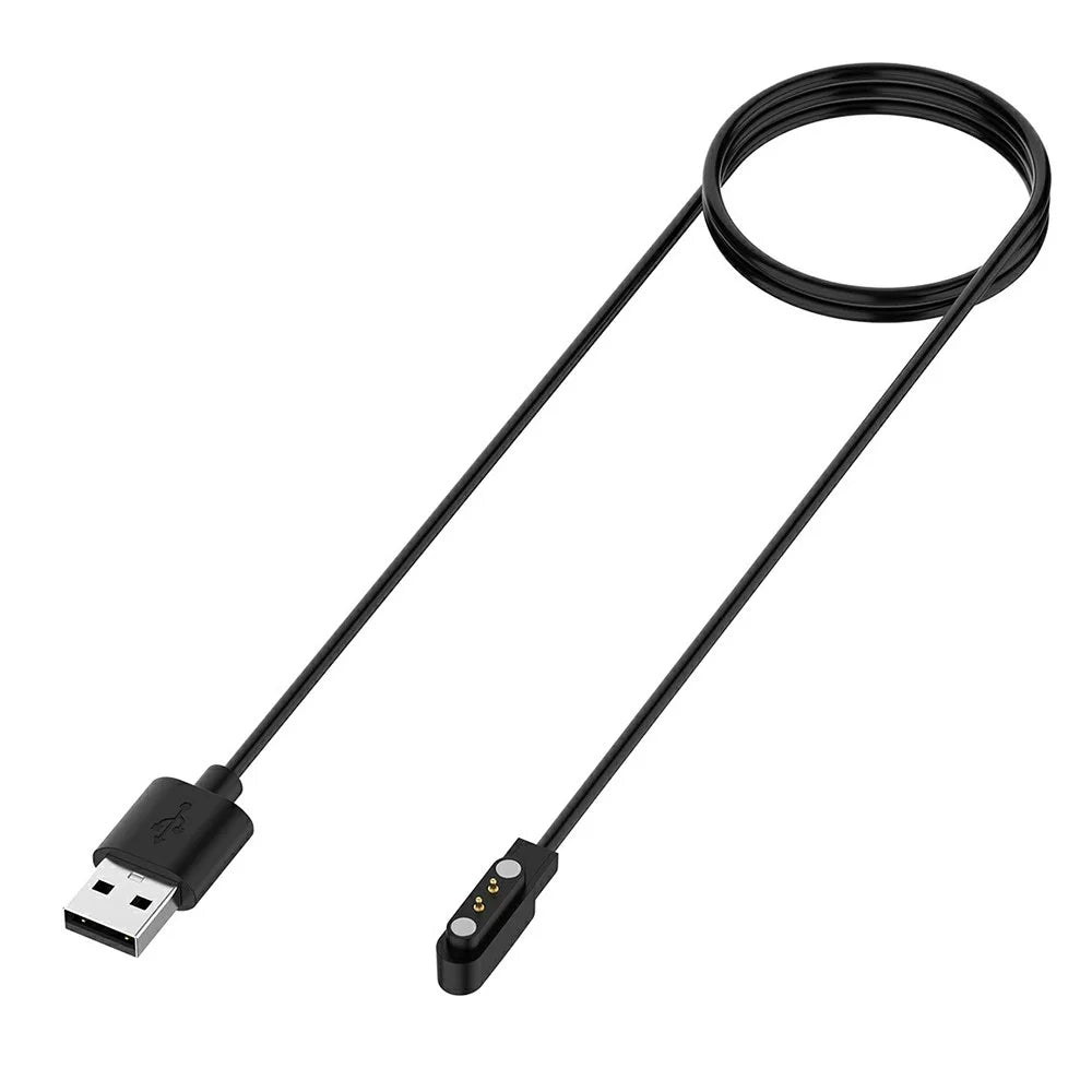 1.2m Universal Smart Watch Charging Cable Portable Magnetic Charge Cable for Oppo Watch Free/TicWatch GTH - Black - 2