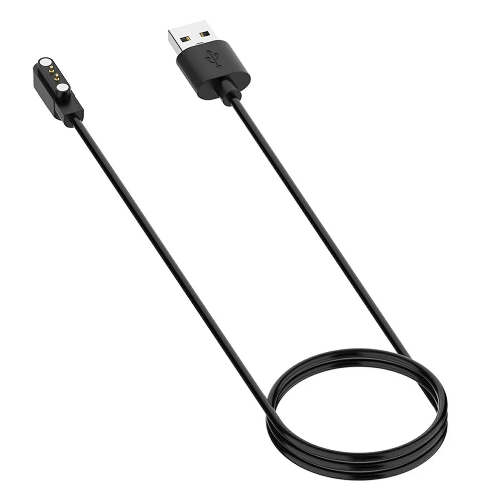 1.2m Universal Smart Watch Charging Cable Portable Magnetic Charge Cable for Oppo Watch Free/TicWatch GTH - Black - 3