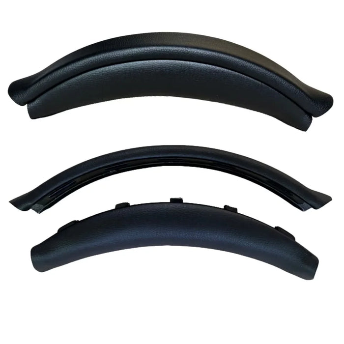 For Sony WH-CH720N Headphones Snap-on Protein Leather Headband Cushion Replacement - Black - 2