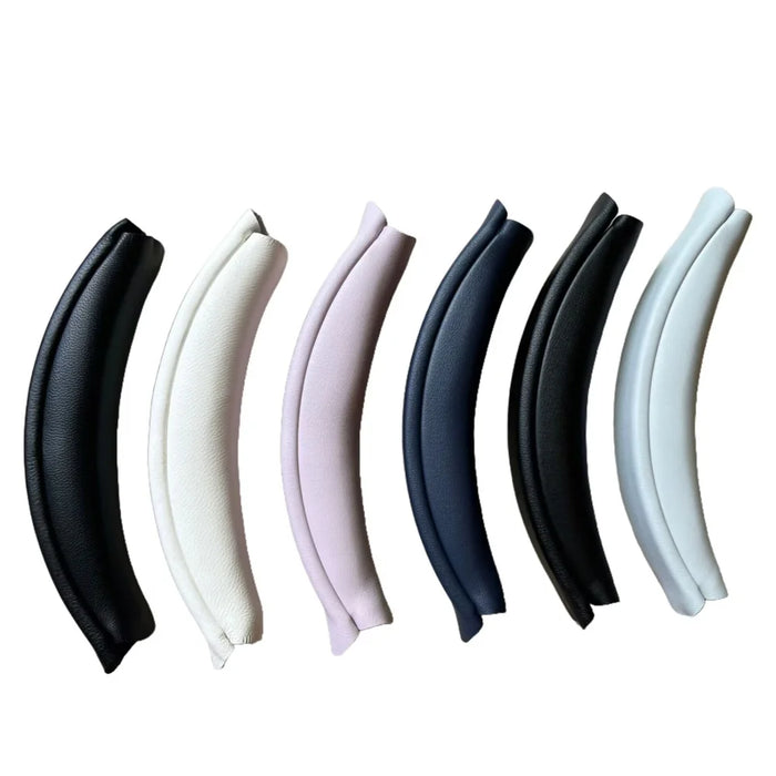 For Sony WH-CH720N Headphones Snap-on Protein Leather Headband Cushion Replacement - Black - 4