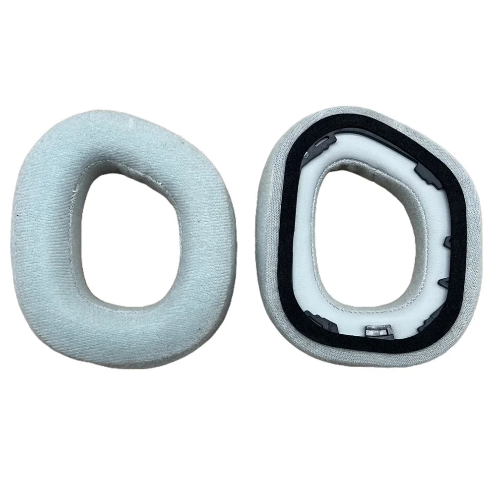 2Pcs for Corsair HS80 RGB Wireless/USB Replacement Ear Cushions Velvet + Memory Foam Earpads - Gray - 1