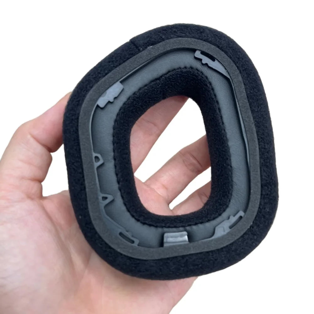 2Pcs for Corsair HS80 RGB Wireless/USB Replacement Ear Cushions Velvet + Memory Foam Earpads - Gray - 2