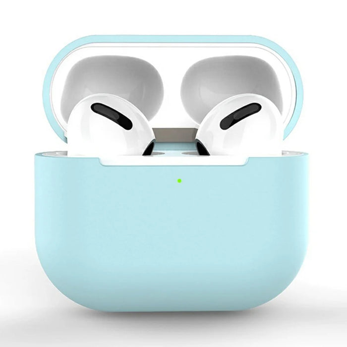 For AirPods 3 Silicone Case Shockproof Precise Cutouts Earphone Protective Cover - Baby Blue - 1