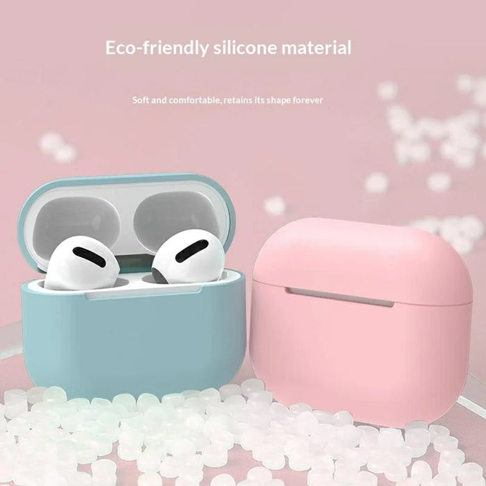 For AirPods 3 Silicone Case Shockproof Precise Cutouts Earphone Protective Cover - Baby Blue - 4