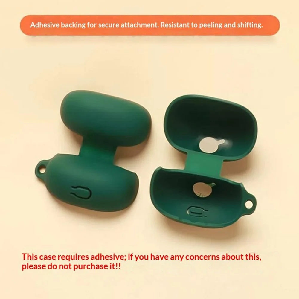 For QCY MeloBuds N20 / MeloBuds N20 Pro Silicone Case Wireless Earbuds Protective Cover with Anti-Lost Buckle - White - 5