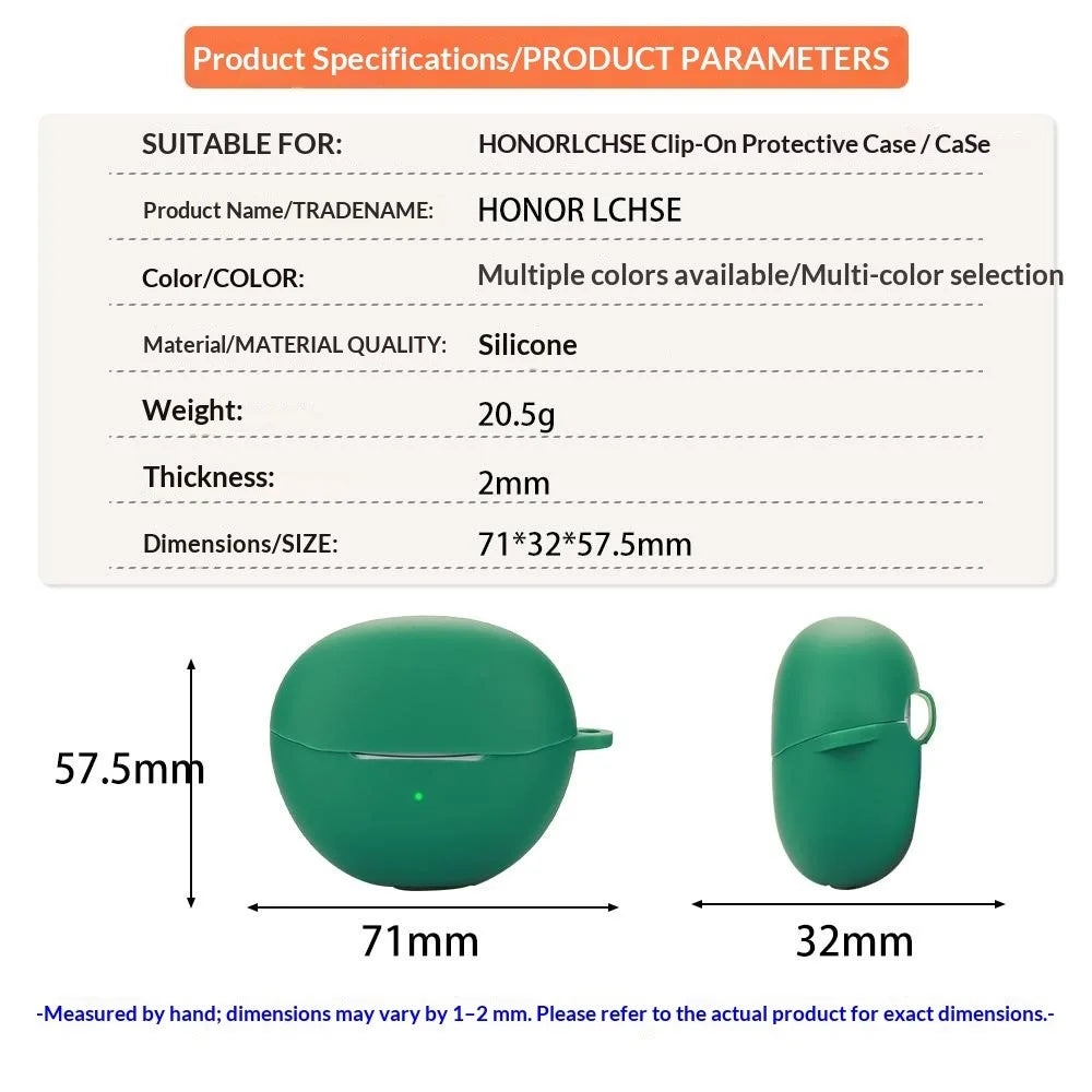 Silicone Case for Honor Choice LCHSE MAK-ME00 Anti-Scratch Slim Fit Precise Cutouts Cover - Blackish Green - 4