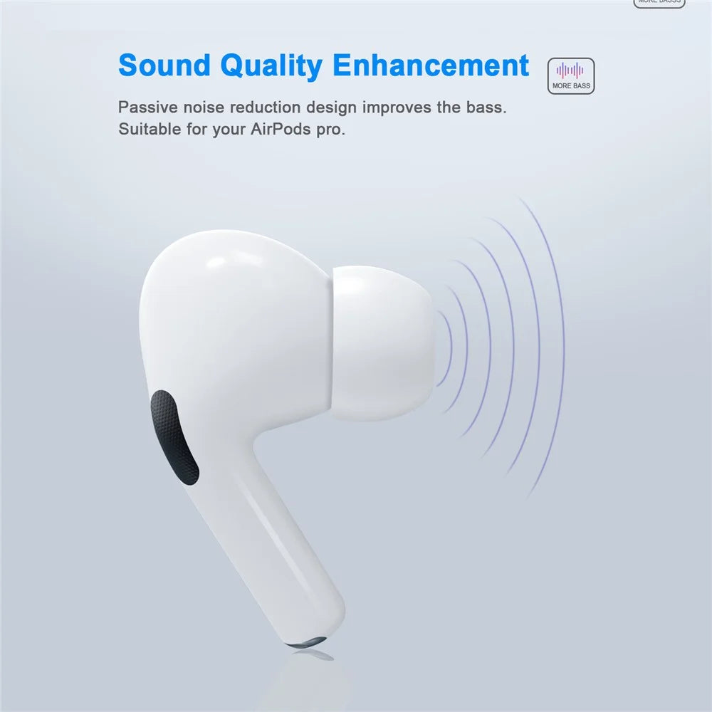 NEW BEE 6 Pairs S/M/L Noise Blocking In-ear Ear Tips Soft Silicone Earbuds Caps with Storage Box for Apple AirPods Pro - 2