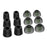 NEW BEE 6 Pairs S/M/L In Ear Memory Foam Silicone Ear Tips Noise Blocking Earbuds Caps - Black - 5