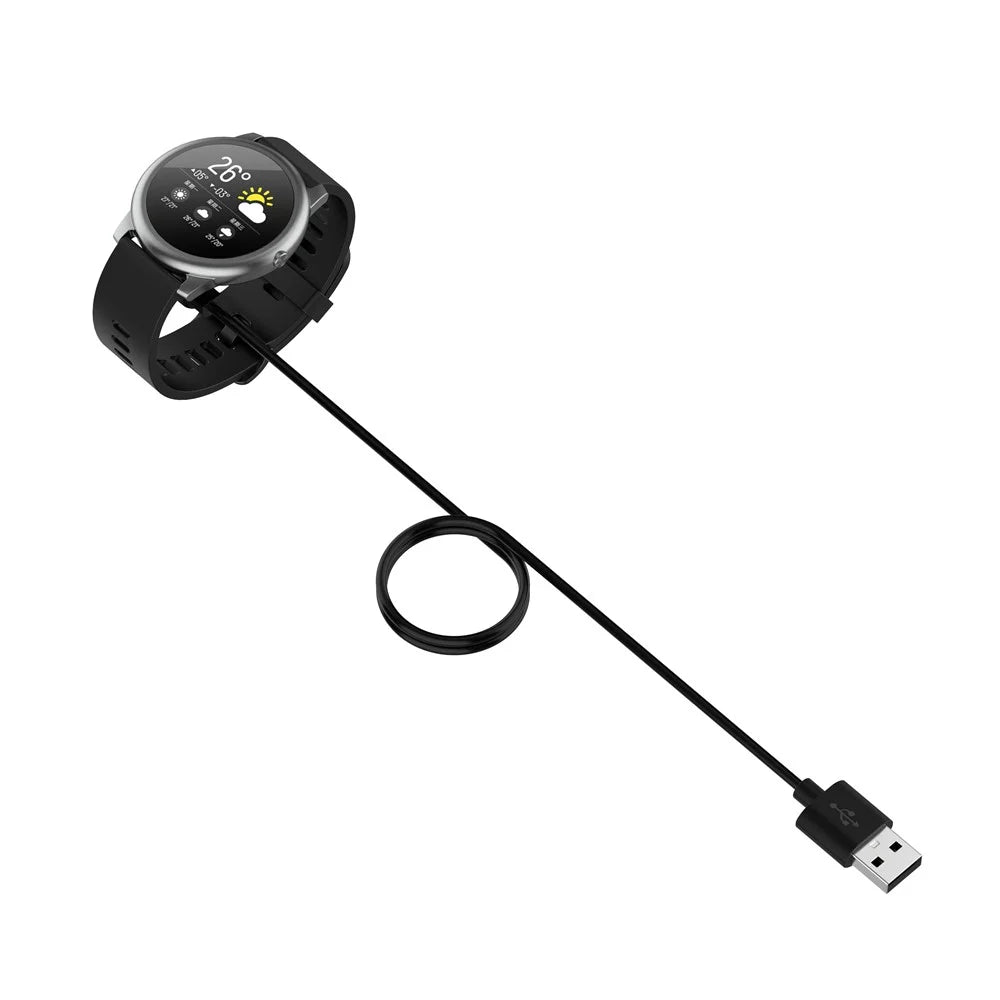 1m Smart Watch Charger Magnetic USB Charging Cable for Haylou RT2 LS10 - 2