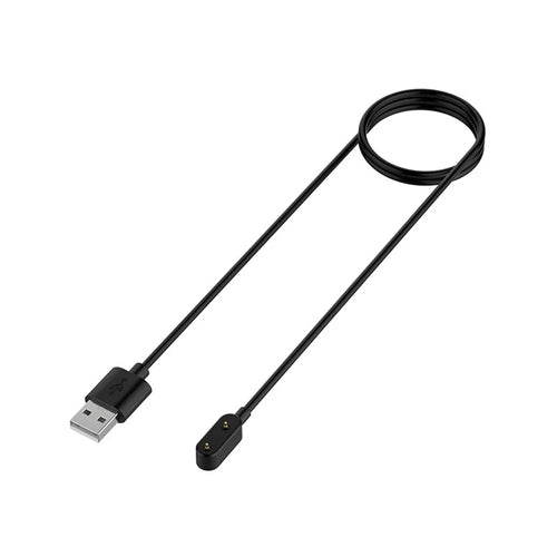 1m USB Charging Cable Smart Watch TPE Charging Cord for Huawei Band 11 Pro / Band 11Watch Fit 2 / Watch Fit Mini / Band 6 Pro / Band 6 / Band 7 - Black - 1