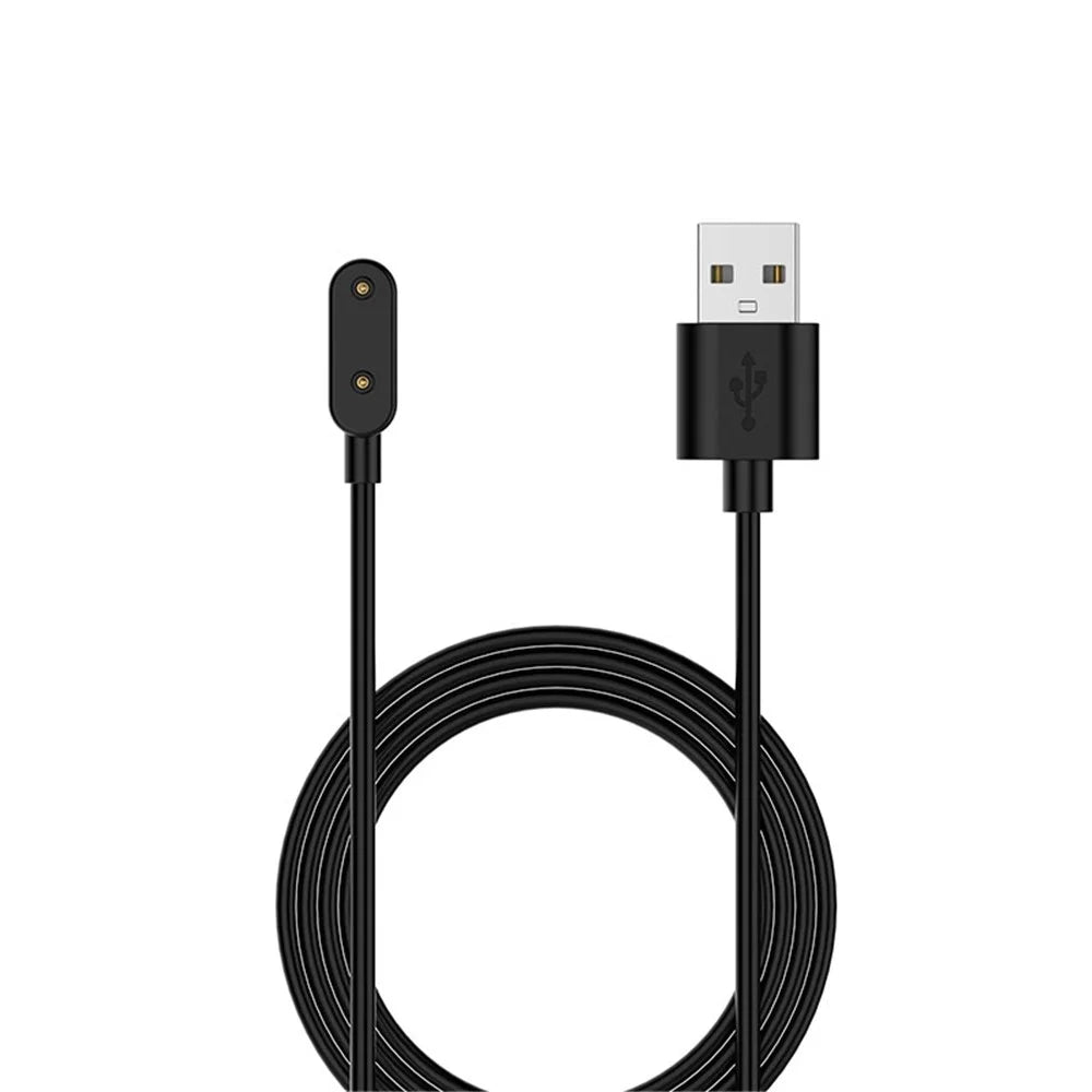 1m USB Charging Cable Smart Watch TPE Charging Cord for Huawei Band 11 Pro / Band 11Watch Fit 2 / Watch Fit Mini / Band 6 Pro / Band 6 / Band 7 - Black - 3