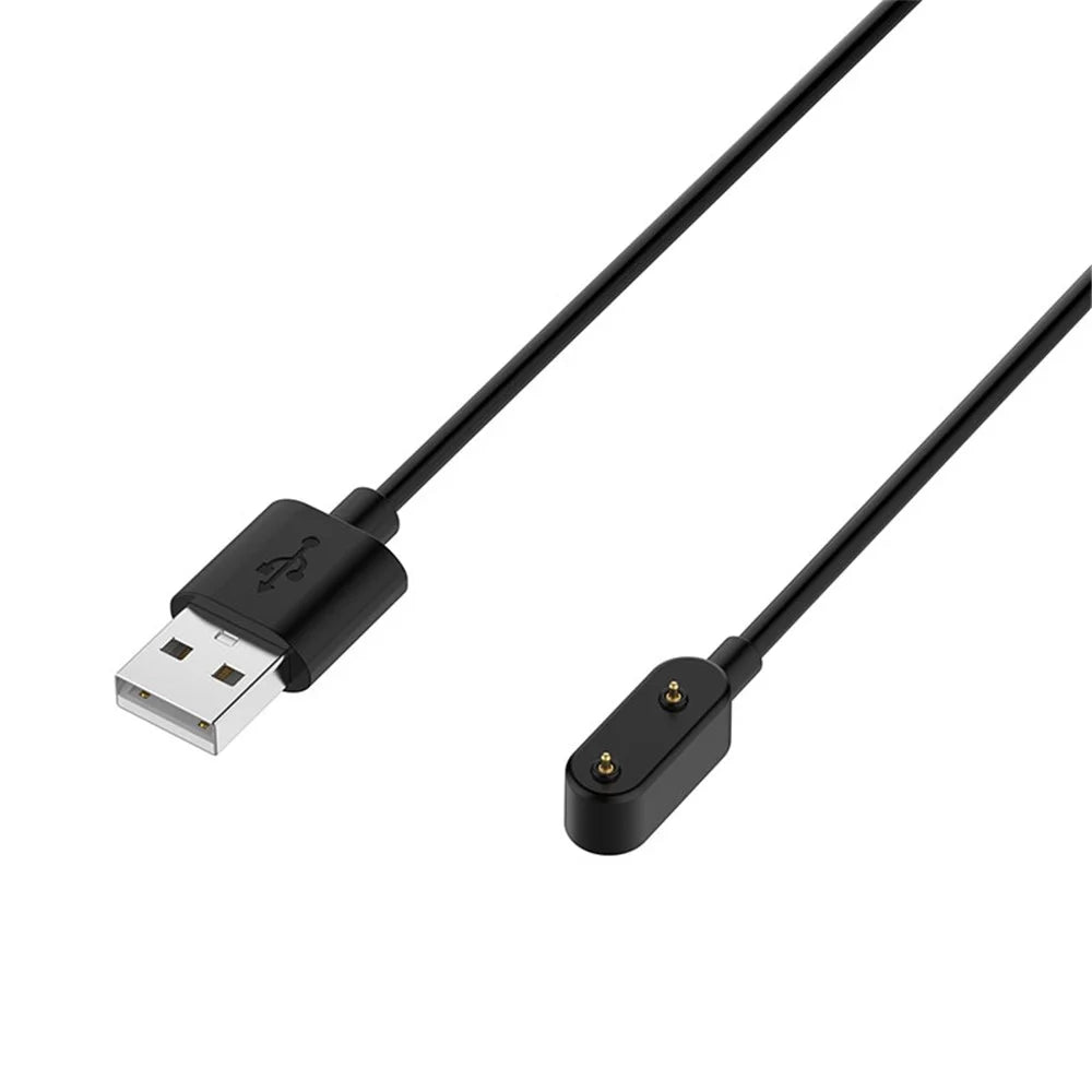 1m USB Charging Cable Smart Watch TPE Charging Cord for Huawei Band 11 Pro / Band 11Watch Fit 2 / Watch Fit Mini / Band 6 Pro / Band 6 / Band 7 - Black - 5