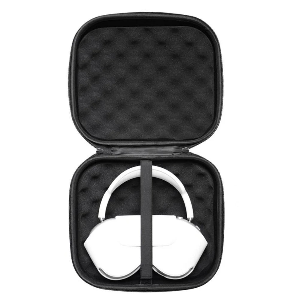 Portable Headphone Carrying Case Wireless Bluetooth-compatible Headset Storage Box Travel Earphone Data Cable Charger Container for AirPods Max - 3