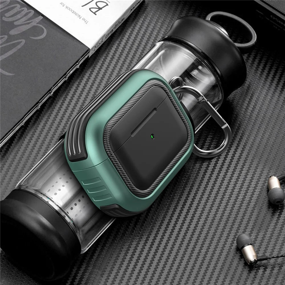 Stylish TPU+PC Anti-drop Wireless Earphone Case Protective Cover for AirPods Pro - Style 1 - 3