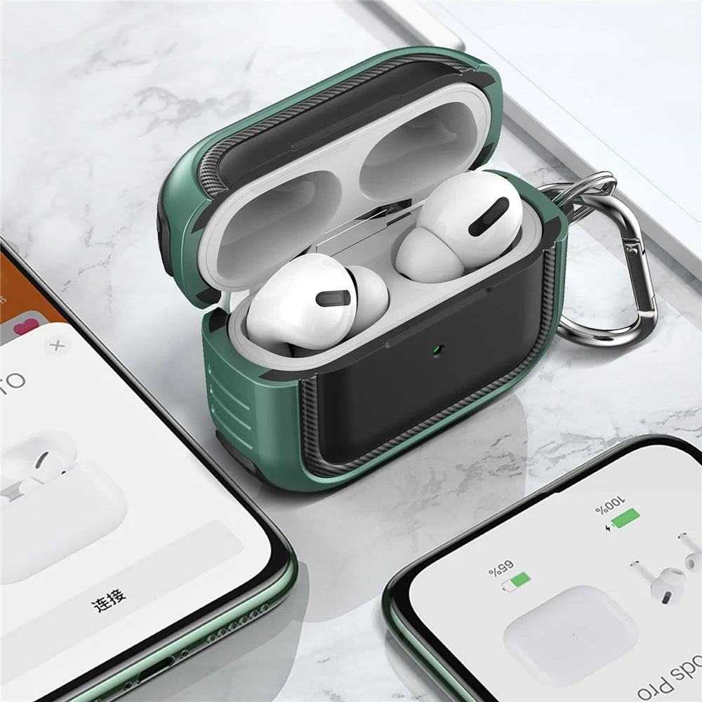 Stylish TPU+PC Anti-drop Wireless Earphone Case Protective Cover for AirPods Pro - Style 1 - 7