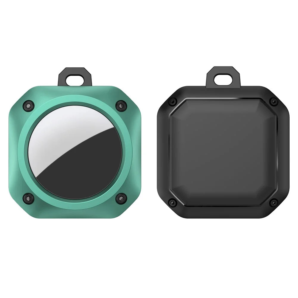 Anti-Drop TPU Protective Case Cover with Key Ring for Apple AirTag Bluetooth-compatible Locator - Green - 1