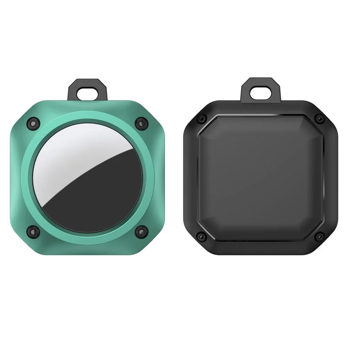 Anti-Drop TPU Protective Case Cover with Key Ring for Apple AirTag Bluetooth-compatible Locator - Green - 1