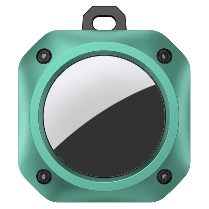 Anti-Drop TPU Protective Case Cover with Key Ring for Apple AirTag Bluetooth-compatible Locator - Green - 2