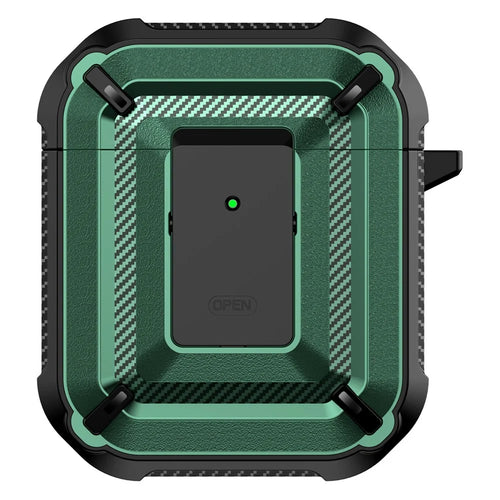 Anti-fall TPU+PC 2-in-1 Earphone Protective Case Cover with Lock/Buckle for Apple AirPods with Charging Case (2016)/(2019) / AirPods with Wireless Charging Case (2019) - Type 1 - 1
