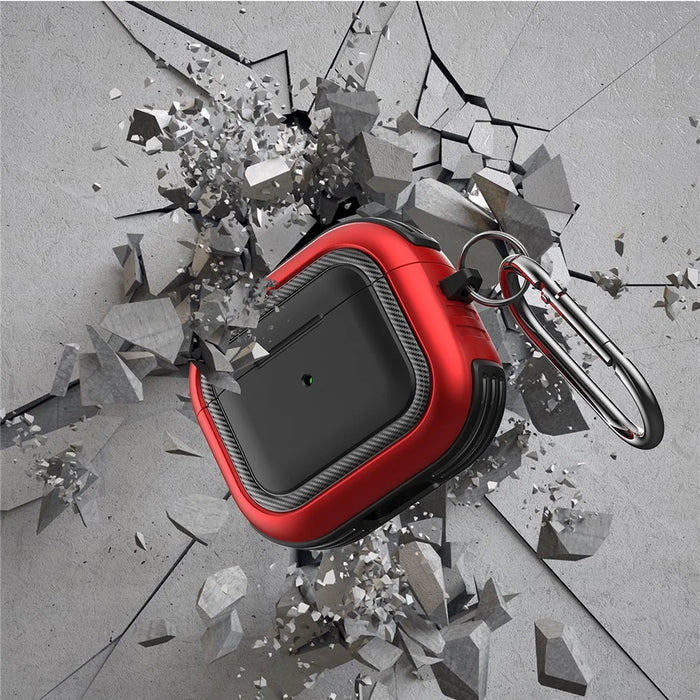 Bluetooth-compatible Earphone Anti-drop TPU+PC Protective Case Cover with Hanging Buckle for AirPods 3 - Style 1 - 6