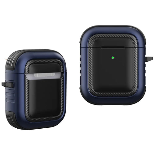 Fashion TPU+PC Anti-drop Dust-proof Wireless Earphone Case Protective Cover for Apple AirPods with Charging Case (2016)/(2019) / AirPods with Wireless Charging Case (2019) - Style 1 - 1