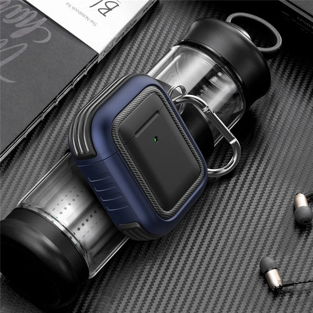 Fashion TPU+PC Anti-drop Dust-proof Wireless Earphone Case Protective Cover for Apple AirPods with Charging Case (2016)/(2019) / AirPods with Wireless Charging Case (2019) - Style 1 - 3