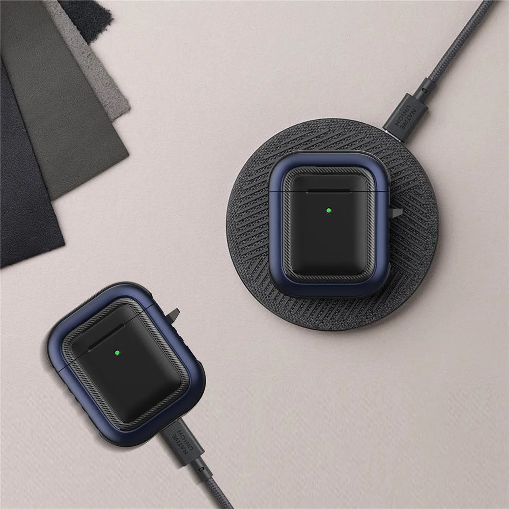 Fashion TPU+PC Anti-drop Dust-proof Wireless Earphone Case Protective Cover for Apple AirPods with Charging Case (2016)/(2019) / AirPods with Wireless Charging Case (2019) - Style 1 - 5