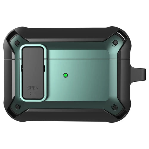 Wireless Earphone Anti-drop TPU+PC Protective Cover Case with Snap-on Lid Design for AirPods Pro - Style 1 - 1
