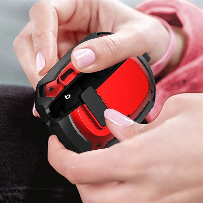 Snap-on Lid Design Bluetooth-compatible Earphone Anti-drop Protective Cover Case for Beats Studio Buds - Style 1 - 3