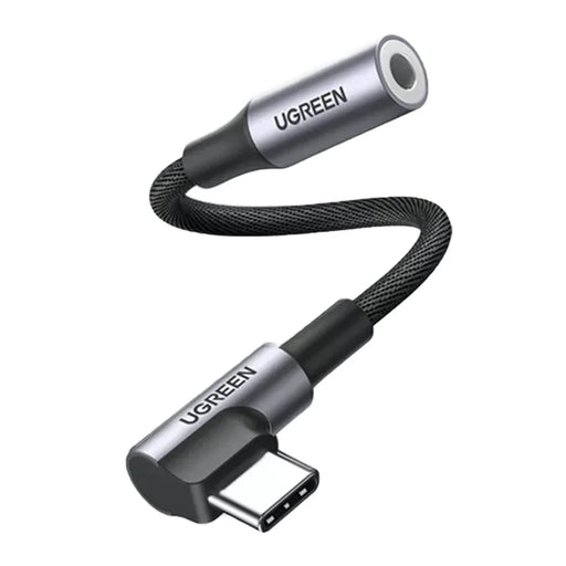 UGREEN 0.1m Right Angle Type C to 3.5mm Jack Male to Female Audio Aux Cable - 1
