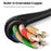 UGREEN 0.1m Right Angle Type C to 3.5mm Jack Male to Female Audio Aux Cable - 4