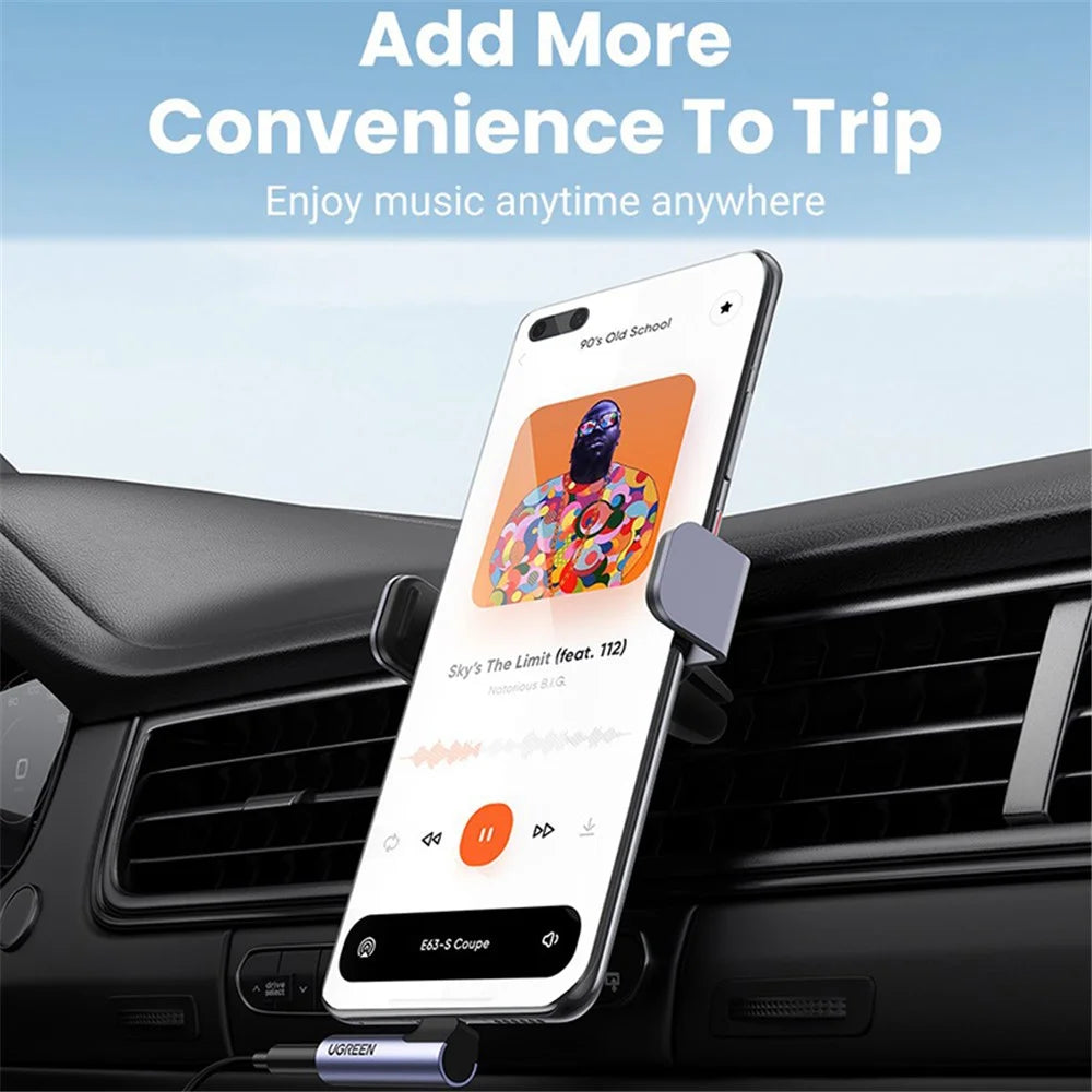 UGREEN For Xiaomi Mi 11 Oneplus 8 Pro Huawei P30 Type C to 3.5mm Jack USB C Elbow Male to Female Audio Headphone Adapter - 4