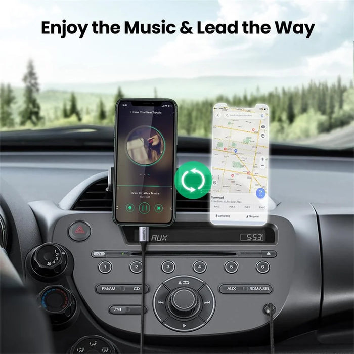 UGREEN 1m MFI Lightning to 3.5mm Cable Male to Male Headphone Jack Adapter for iPhone - 2