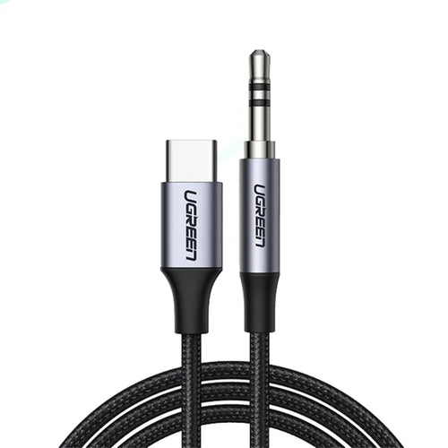 UGREEN 1m Type C to 3.5mm Male Plug AUX Cable Car Stereo Headphone Converter (DAC Chip) - 1