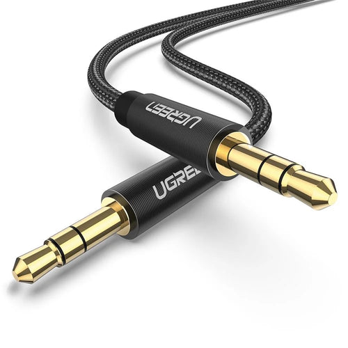 UGREEN 1m AUX Cord 3.5mm Male to Male Stereo Audio Cable for MP3 Player Car Speaker - 1