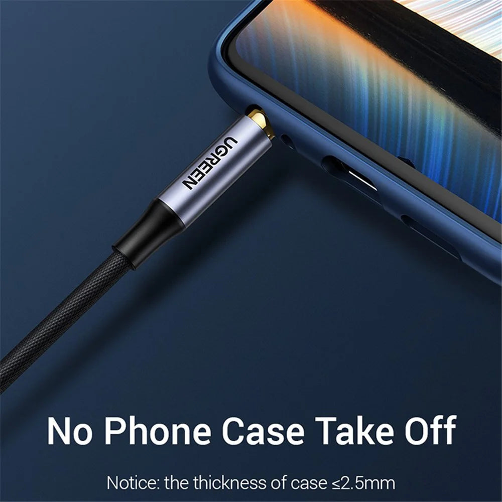 UGREEN 1.5m 3.5mm Aux Cable TRRS Cable Male to Male Audio Stereo Jack HiFi Cable for Cellphone Speaker Car Headphone - 6