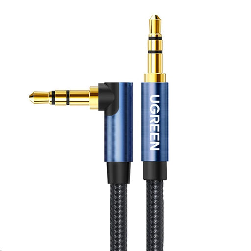 UGREEN 0.5m 3.5mm Male to Male Gold Plated Elbow Adapter AUX Cord Audio Extension Cable - 1