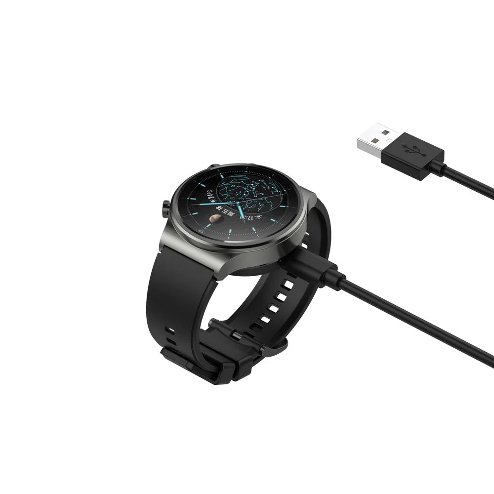 For Huawei Watch D/GT Runner/GT2 Pro Splittable Charging Base with Cable Smart Watch Wireless Charger - Black - 3