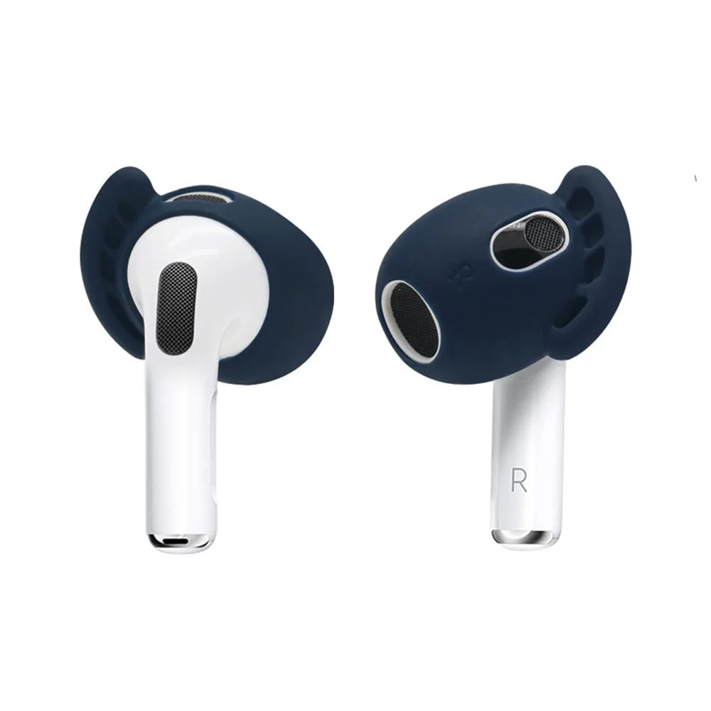 For AirPods 3 (2021) Ear Tips Anti-slip Silicone Earbuds Cover 1Pair In-Ear Wireless Headset Protector - Midnight Blue - 1