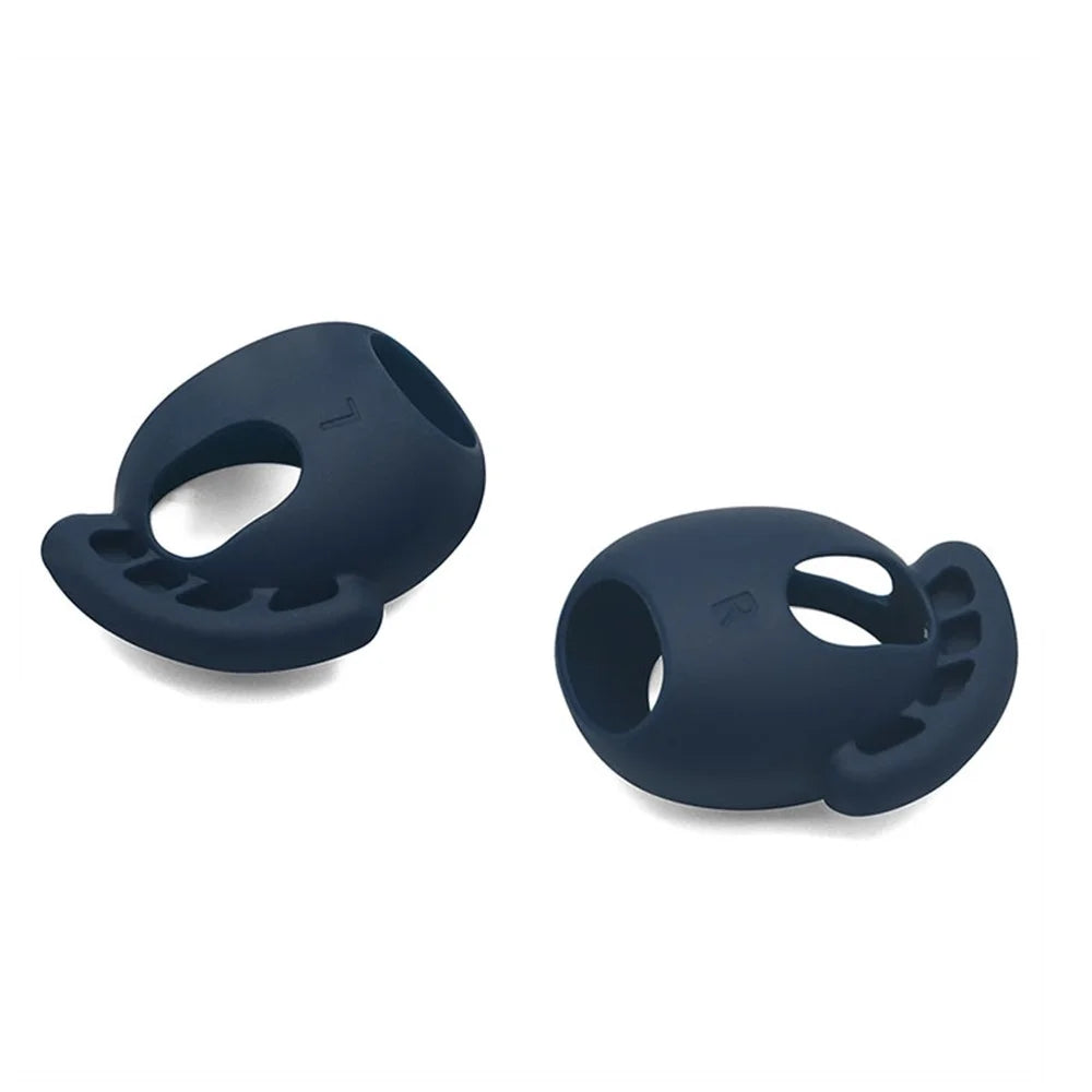 For AirPods 3 (2021) Ear Tips Anti-slip Silicone Earbuds Cover 1Pair In-Ear Wireless Headset Protector - Midnight Blue - 2