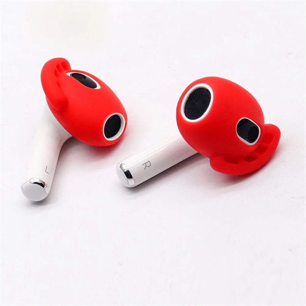 For AirPods 3 (2021) Ear Tips Anti-slip Silicone Earbuds Cover 1Pair In-Ear Wireless Headset Protector - Midnight Blue - 3