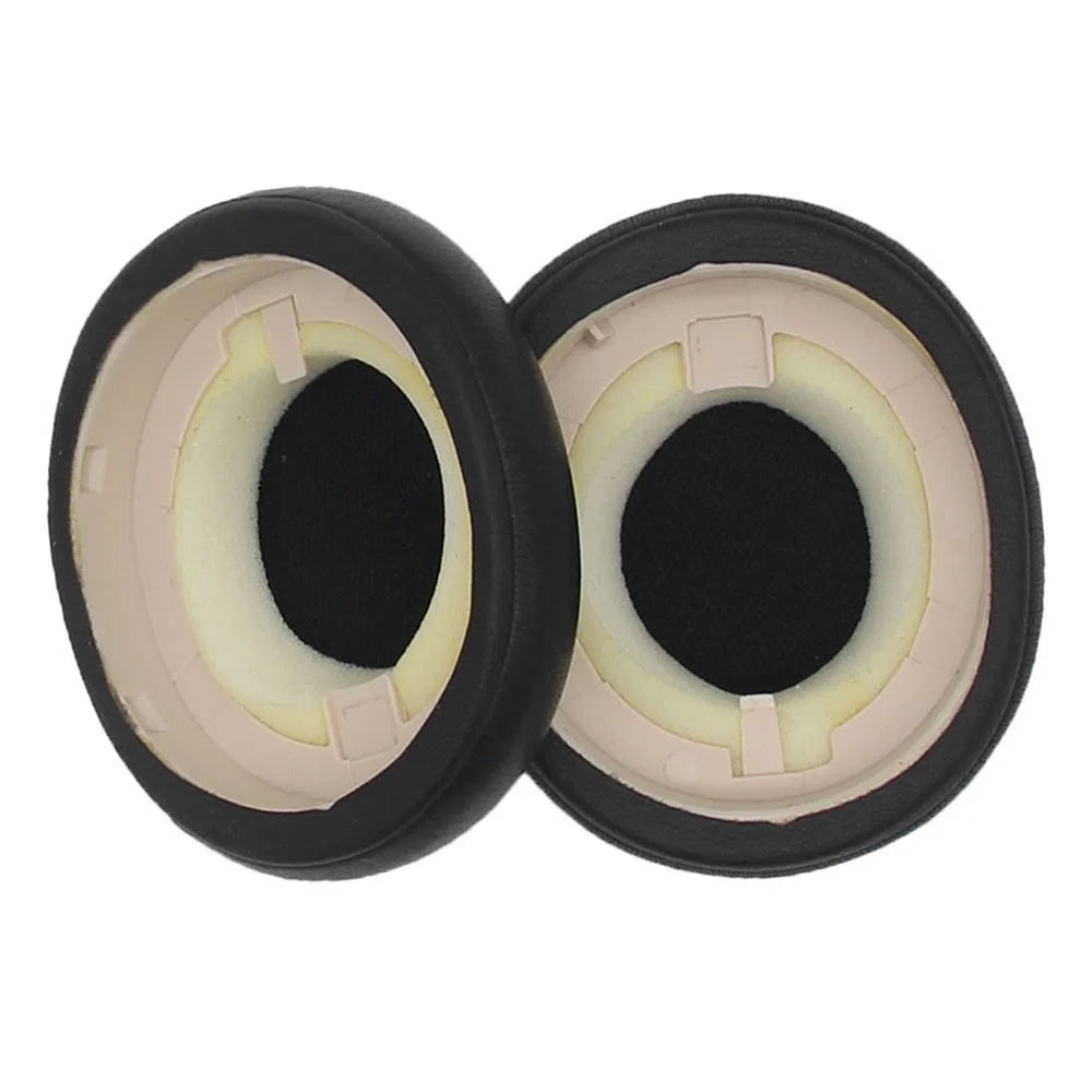 JZF-376 1Pair Protein Leather Ear Cushions Compatible with Jabra ELITE 45h Headset Replacement Ear Pads Cover Headphones Ear Cups - Black - 4