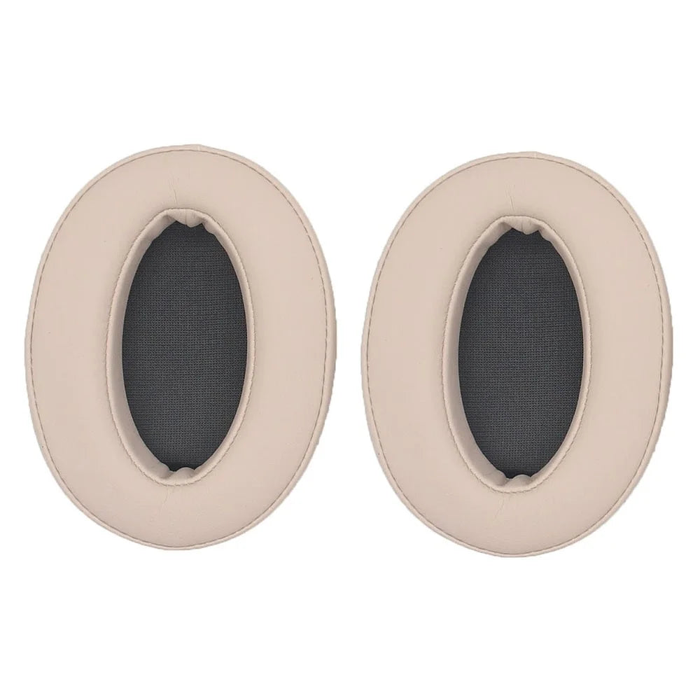 JZF-369 Headset Ear Cushions for Sony WH-H910N Replacement Ear Pads Cover 1Pair Protein Leather Headphones Ear Cups - Beige - 1