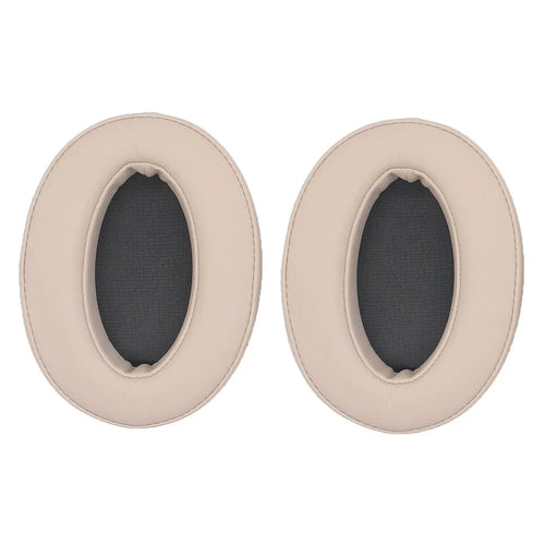 JZF-369 Headset Ear Cushions for Sony WH-H910N Replacement Ear Pads Cover 1Pair Protein Leather Headphones Ear Cups - Beige - 1